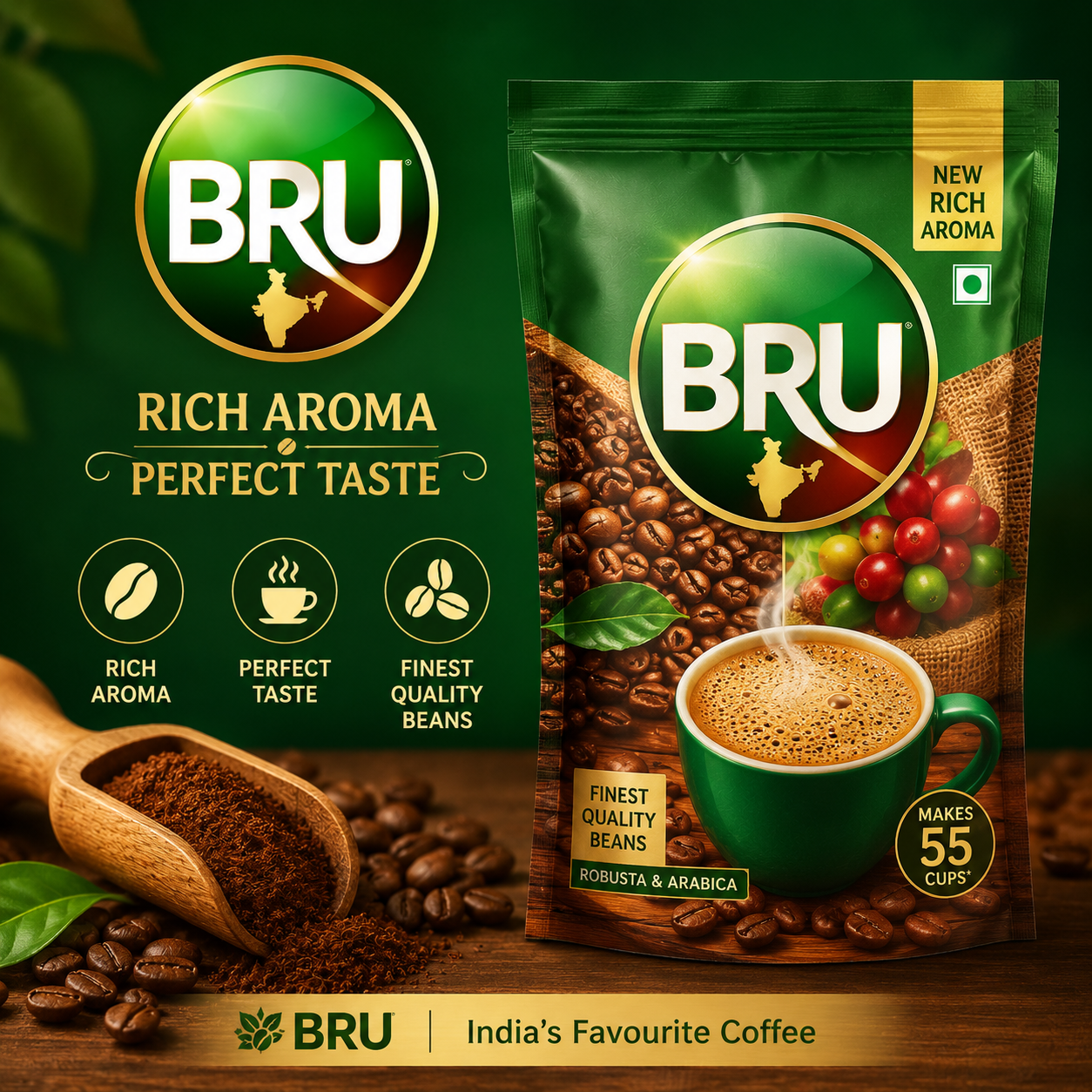 Bru Coffee Pouch